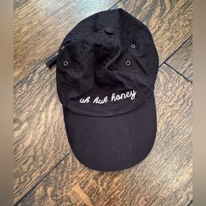 Anvil Black Cotton Cap